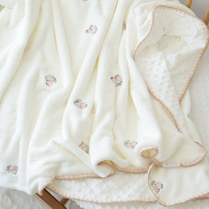 <span class=keywords><strong>Couverture</strong></span> pour bébé à pois minky <span class=keywords><strong>rose</strong></span> par sublimation <span class=keywords><strong>couverture</strong></span> pour bébé écologique <span class=keywords><strong>couverture</strong></span> pour bébé marque privée en polaire au design personnalisé - Product Image 2