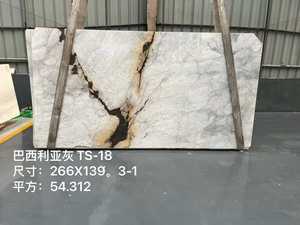 Dalle de marbre gris <span class=keywords><strong>Brasilia</strong></span> 18 mm d'épaisseur polie pour les sols et les murs des hôtels, les comptoirs, les dessus de table - Product Image 2