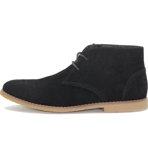 Bốt Cổ Thấp Buộc Dây Cho Nam, Bốt Chukka Da Lộn Màu Trơn Thời Trang - Product Image 6