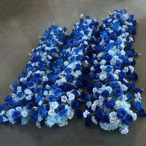 BF-FB20 Nuovo Design <span class=keywords><strong>Centrotavola</strong></span> con Fiori Artificiali in Seta, <span class=keywords><strong>Centrotavola</strong></span> Personalizzato con Sfera di Fiori Blu Reale per Matrimoni e Ringraziamento - Product Image 3