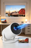 Mini projecteur sans fil HD 1080P HY300, mini projecteur portable HY300, mini projecteur de poche pour l'extérieur, mini projecteur vidéo WIFI HY300