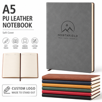 Carnet de notes A5 en cuir personnalisé avec logo professionnel, idéal pour les voyages, la promotion, le bureau, la vente en gros, la planification des réunions et comme cadeau.