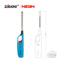 Vente en gros, coupe-vent, torche à Jet, gaz rechargeable, pistolet à bougie électronique, briquet de cuisine, Bbq