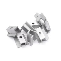 Supports de panneaux solaires muraux réglables en alliage d'aluminium avec finition anodisée pour pinces métalliques