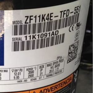 Compresseur de réfrigération HYZL ZF11K4E-TFD-551 12,01 m³/h 3500 tr/min Climatisation Refroidissement Chauffage - Product Image 1