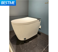 Bidet intelligent sans électricité, toilette intelligente sans alimentation électrique, réservoir dissimulé, WC à siphon en S, toilette bidet mécanique non électrique