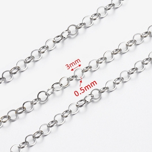 Collier chaîne en acier inoxydable plaqué or 18 carats personnalisé DIY PinGlory, cadeau de mode écologique pour femmes et hommes - Product Image 5