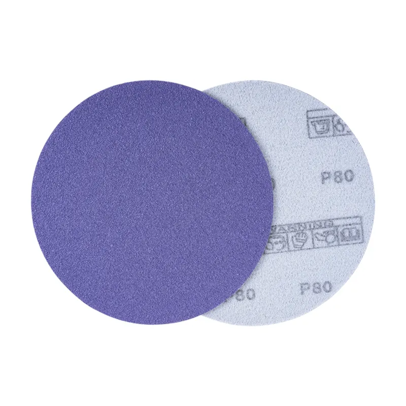 Preço de fábrica 30% Ceramic Purple Film Disc Abrasive Lixar Pad disco Areia para lixar polimento