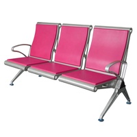 Salon de beauté Réception en attente 3 4 5 places Prix Aéroport Public Sièges Banc Argent Acier Arrêt de bus Chaise pour YA-J108P1 public