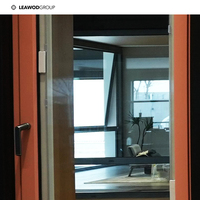 Ventanas de vidrio de aluminio de diseño de gama alta Ventanas de vidrio de aluminio con acristalamiento de doble impacto templado para el hogar Villas de lujo
