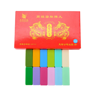Tuiles de Pai Gow en mélamine à motif bambou 22 mm multicolores pour jeu - Product Image 6