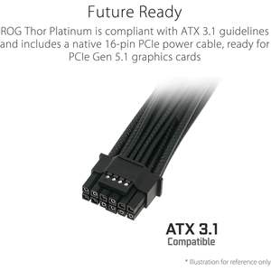 Fuente de Alimentación para Juegos ROG Thor 1200W Platinum III 80 Plus Platinum ATX 3.1, ROG-THOR-1200P3-GAMING, Refrigerada por Aire - Product Image 4