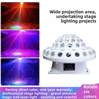 Boule magique LED Mega-Universe, lumières colorées activées par la voix, KTV Bar, salles privées, boîte de nuit, lumière stroboscopique rotative universelle