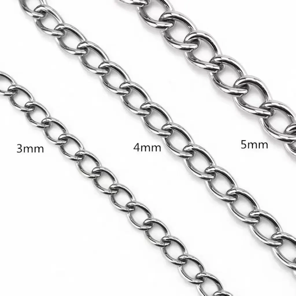 Custom High Quality For Pet Welding Twist ChainStainless Steel Dog Chain Steel Pet Dog Choker Chain