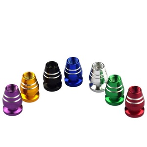 Capuchon de valve en alliage d'aluminium à visser, type American Mouth, pour pneus de voiture, anti-poussière, noir, rouge, bleu, vert, violet, or, argent - Product Image 1
