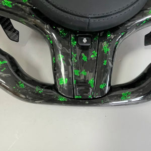 <span class=keywords><strong>Volante</strong></span> de cuero perforado LED de fibra de carbono de alta forja <span class=keywords><strong>M</strong></span> rendimiento para <span class=keywords><strong>BMW</strong></span> <span class=keywords><strong>E90</strong></span> E92 E93 <span class=keywords><strong>volante</strong></span> de coche - Product Image 4