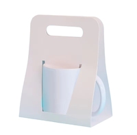 Boîte d'Emballage pour Tasses à Sublimation en Carton Blanc avec Poignée, Vente en Gros