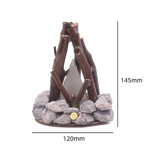 Creative Night <b>Light</b> Simple Retro Decorative Handcrafted <b>Branch</b> Shaped LED Burning Campfire 3D Desktop Ornament for Homestay - Product Image 4