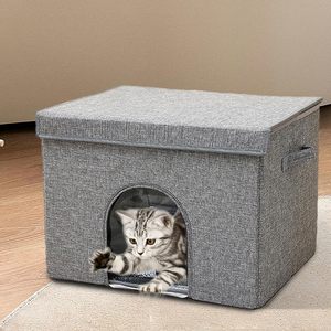 Maison pliable pour chat, isolée et imperméable, pour l'intérieur et l'extérieur, abri portable pour animaux de compagnie - Product Image 4