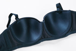 BINNYS alta calidad media taza Soutien Gorge Grandes Bonnets Color sólido Underwire Sujetador mujeres Push up balcón Balconette Bra - Product Image 3