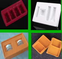 Plateau intérieur en plastique floqué personnalisé, multicolore, souple, pour cosmétiques, accessoires électroniques, matériel, artisanat, boîte cadeau