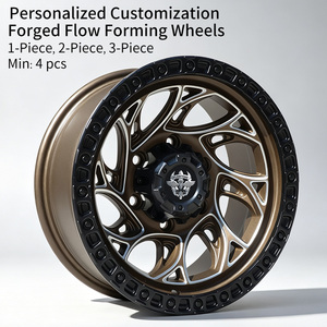 Jantes en alliage d'aluminium modifiées tout-terrain FLowtone Wheels neuves de 15 et 17 pouces pour Mitsubishi Pajero Baic BJ40 Haval <span class=keywords><strong>H5</strong></span> Suzuki Jimny - Product Image 2