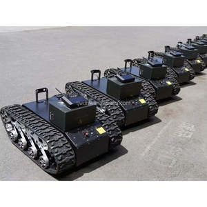 Plateforme de châssis de robot tout-terrain avec capacité de charge de 100 kg, châssis à chenilles en acier et caoutchouc, châssis à chenilles pour robot industriel sans pilote - Product Image 2