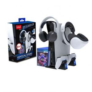 Support de charge multifonction IPEGA avec ventilateur de refroidissement <span class=keywords><strong>pour</strong></span> Playstation 5 <span class=keywords><strong>PS5</strong></span> Console numérique Disque Lunettes <span class=keywords><strong>VR</strong></span> <span class=keywords><strong>Casque</strong></span> de stockage - Product Image 4