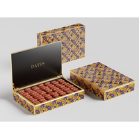 Carton magnétique de luxe personnalisé boîtes d'emballage Baklava fruits secs dattes chocolats bonbons emballage Ramadan Eid boîte-cadeau