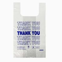 Sacs en plastique HDPE de qualité alimentaire personnalisés, écologiques, type T-shirt, les plus vendus, sacs de remerciement