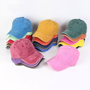 หมวกเบสบอลยีนส์แบบเรียบง่าย สไตล์วินเทจ ผ้าฝ้ายฟอกสี  สำหรับผู้ใหญ่ทุกเพศ ขายส่ง - Product Image 1