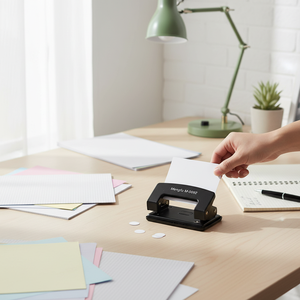 Perforateur de cartes en métal Mengfu M-0092, petit, 6 mm, type à ventouse, pour l'artisanat du papier et l'utilisation au bureau, fabriqué en Chine - Product Image 3