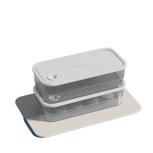 New Design Fridge Organize Food Storage Airtight Container Transparent Plastic Food Box Egg Holder Box