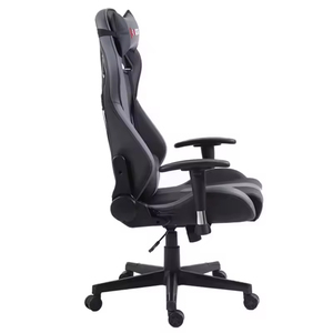 Fauteuil de Gaming Confortable en Similicuir Gris Moderne pour Ordinateur, Siège <span class=keywords><strong>Gamer</strong></span> Pas Cher avec <span class=keywords><strong>Coussin</strong></span> Confortable – Vente en Gros - Product Image 3