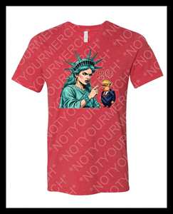 Camiseta Quiet Piggy Liberty Edition, Unisex, Manga Corta, Cuello Redondo, Estampado Gráfico, Impresión Digital, Ropa Promocional para Adultos - Product Image 2