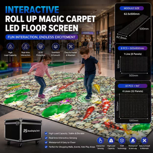 จอแสดงผล LED แบบม้วนเก็บได้ P1.9 สำหรับพื้น จอ LED แบบพรมวิเศษ สำหรับงานนิทรรศการ งานอีเว้นท์ และห้างสรรพสินค้า - Product Image 1