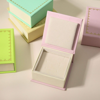 Scatola Magnetica per Gioielli in Carta con Logo Personalizzato, Confezione di Lusso per Collane e Anelli, Scatola Flip in Cartone per Gioielleria