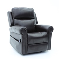 Geeksofa Chaise inclinable électrique à moteur quadruple avec appui-tête électrique et soutien lombaire pour les personnes âgées