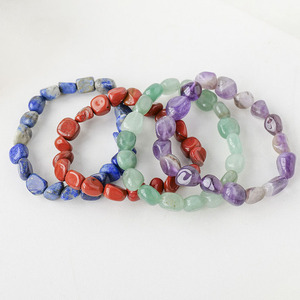 سوار من الحجر الطبيعي حجر صوان كبير مصقول سوار من الحجر الكريستال الطبيعي مجوهرات من الأحجار الكريمة للرجال والنساء - Product Image 5