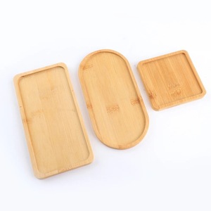 Plateau en bambou de style japonais, assiette en bambou ronde ou rectangulaire pour usage domestique, gobelets à eau, plateau de barbecue pour hôtel/restaurant, plateau à pain - Product Image 2