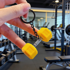 Cute Mini Fitness <strong>Dumbbell</strong> <strong>Keychain</strong> Couple Sports Keyring Gym Bag Pendant Car <strong>Keychain</strong> Small Gift Wholesale - Product Image 6