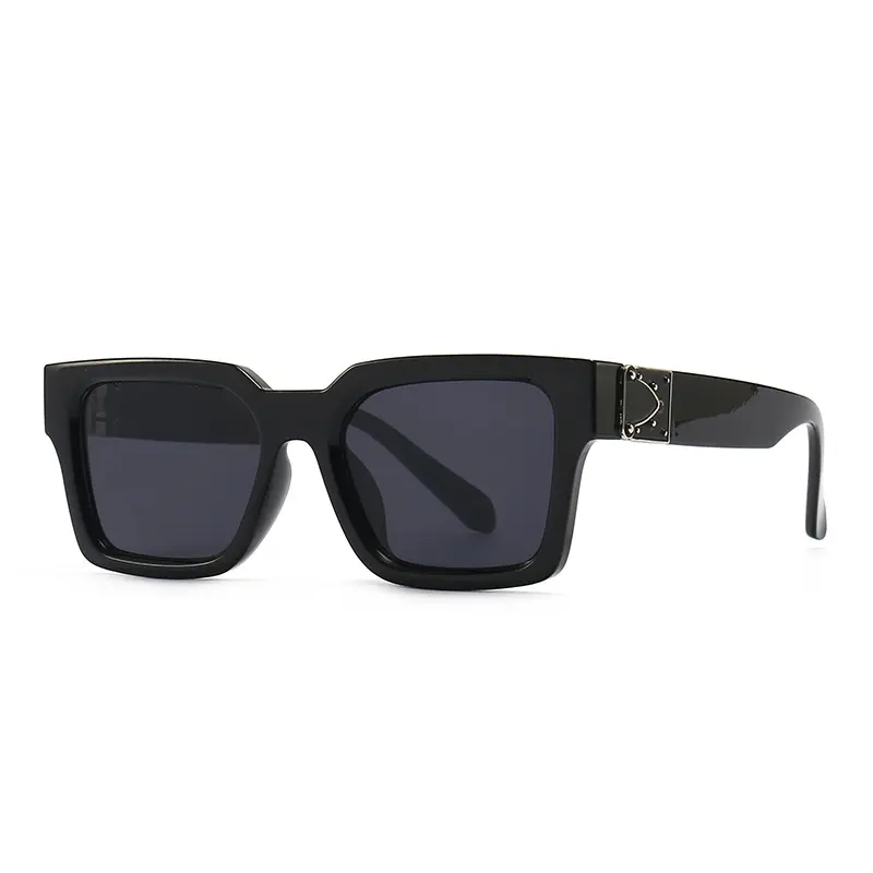 Luxury Brand Custom fashion trendy shades 2022 mens trending marbling big square sunglasses for women and men