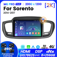 MEKEDE M6 PRO système Android QLED système audio multimédia de voiture pour KIA Sorento 2014 2017