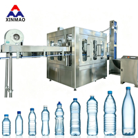 Mesin Pembuat Air Minum Otomatis 3 in 1 Kapasitas 6000BPH, Mesin Pengisian, Pembotolan, dan Penutupan