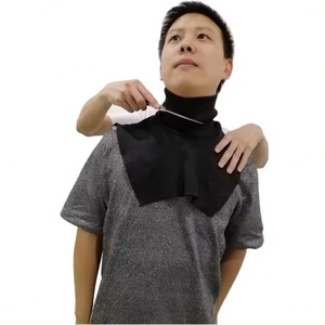 Protector de Cuello Resistente a Cortes AmpsafeX HPPE, Personalizable, Duradero, Color Gris, para Uso Diario de Trabajadores, Nivel de Protección A - Product Image 2