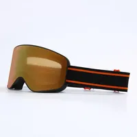 Masque de ski et snowboard pour femmes et hommes, lunettes de protection UV 400, anti-buée double, cylindriques, pour adultes
