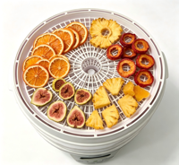 Déshydrateur alimentaire électrique 750W avec 6 plateaux réglables, en plastique, pliable, affichage numérique de la température, contrôle numérique et minuterie 48H