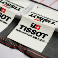 Étiquettes tissées personnalisées en polyester pour vêtements, imprimées sur mesure, de bonne qualité, collection 2025, vente chaude