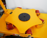 Carro de Transporte de Carga Pesada de 6 Toneladas con Cuatro Ruedas, Portátil, OEM, para Mover Maquinaria, Patines de Carga