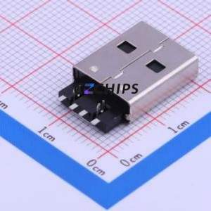 U-G-04WS-W-05 USB Connector SMD Connector ( Connector Type: Type-A )( Protocol Standard: USB 2.0 )( Gender: Male ) - Product Image 1